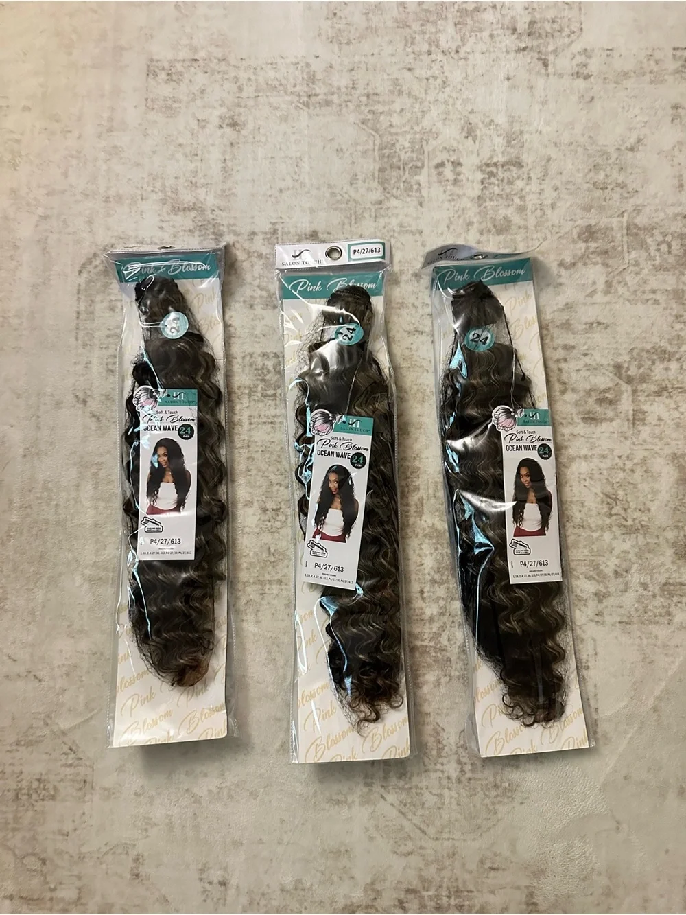 Salon Touch Pink Blossom Ocean Wave 24in Hair Bundles